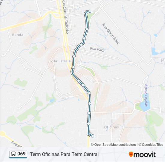 069 bus Line Map