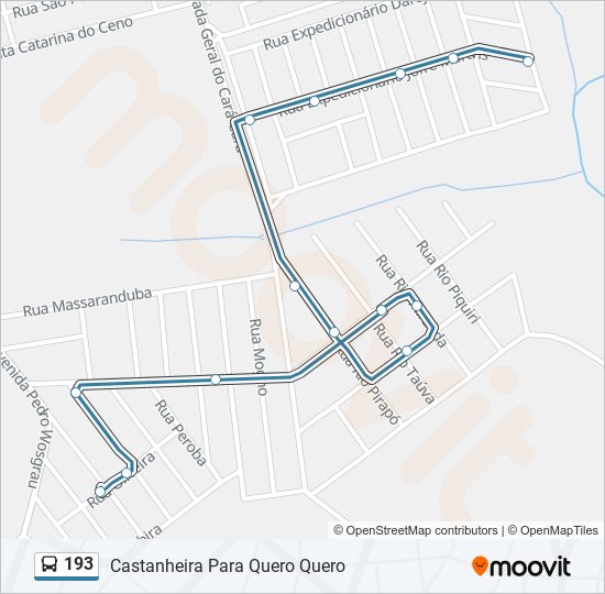 193 bus Line Map