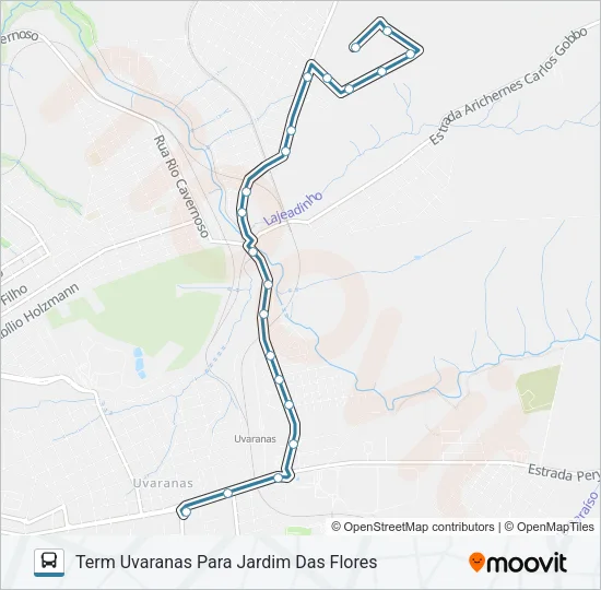 044 JARDIM DAS FLORES Bus Line Map