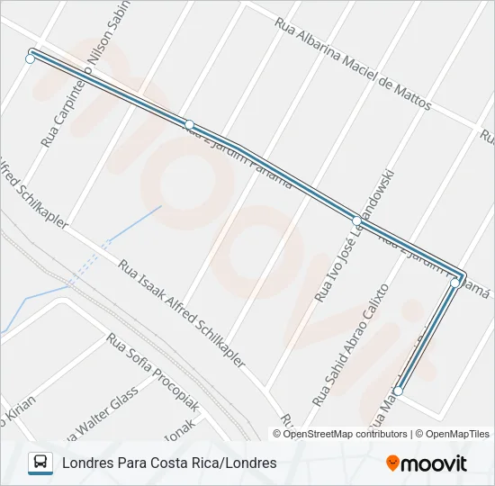 044 JARDIM DAS FLORES Bus Line Map