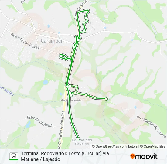 002 LESTE Bus Line Map