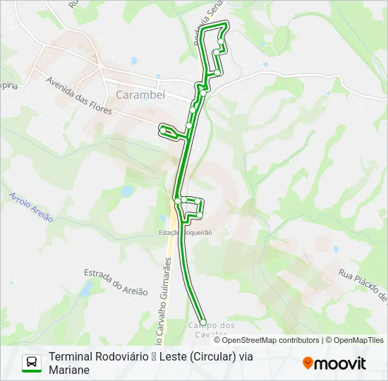 002 LESTE Bus Line Map