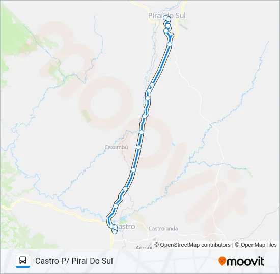 020 CASTRO / PIRAI DO SUL  Line Map