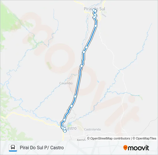 020 CASTRO / PIRAI DO SUL  Line Map