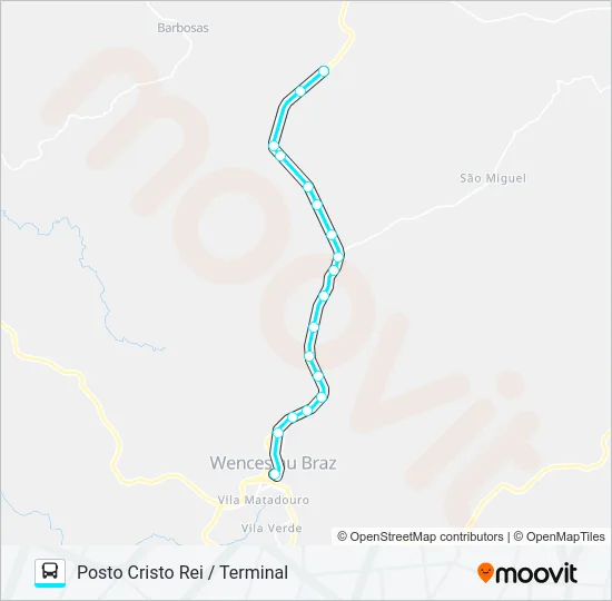W05 TURMA 09 / PROTORK / POSTO CRISTO REI Bus Line Map