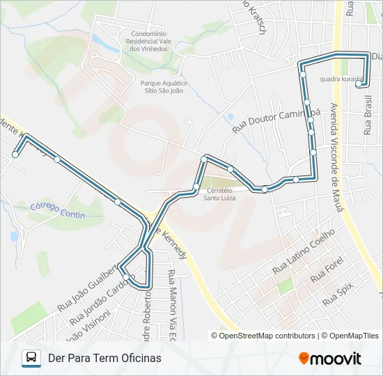 183 DER Bus Line Map