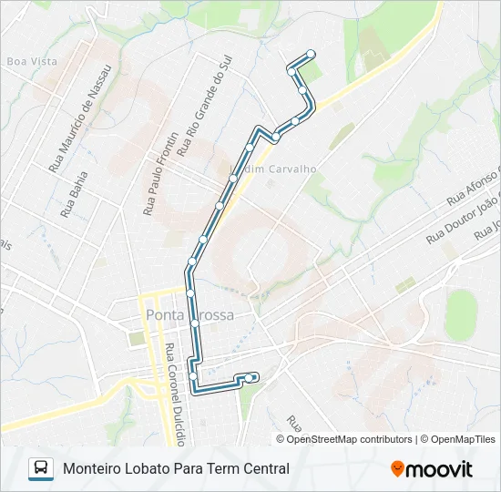 110 UTFPR Bus Line Map