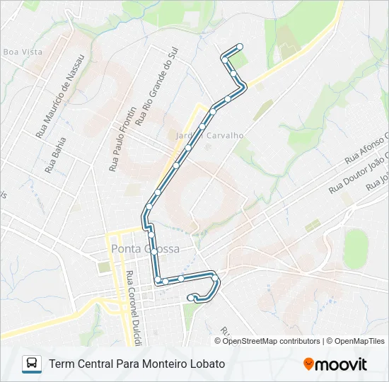 110 UTFPR Bus Line Map