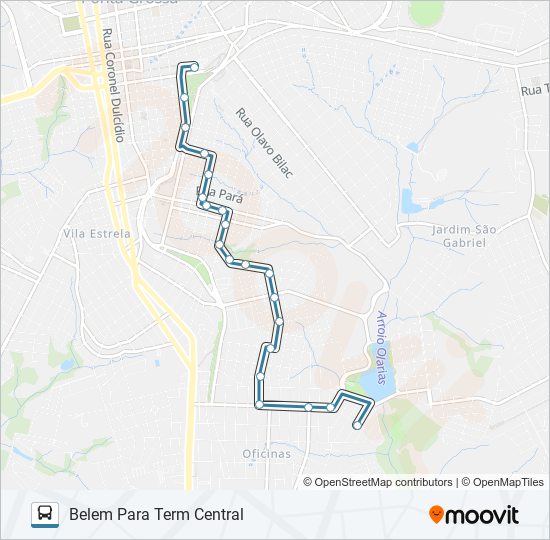 135 BELEM bus Line Map