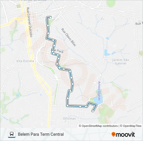 135 BELEM Bus Line Map