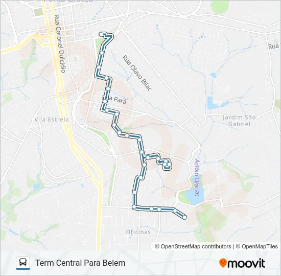 135 BELEM Bus Line Map