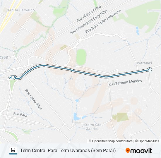 135 BELEM bus Line Map