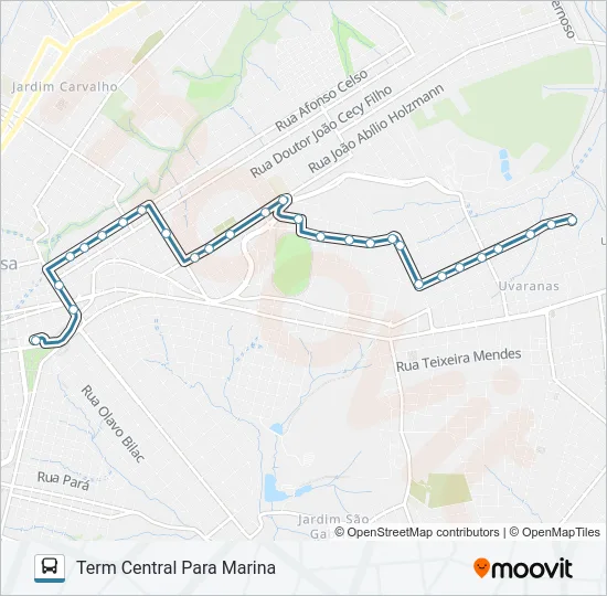 206 MARINA Bus Line Map