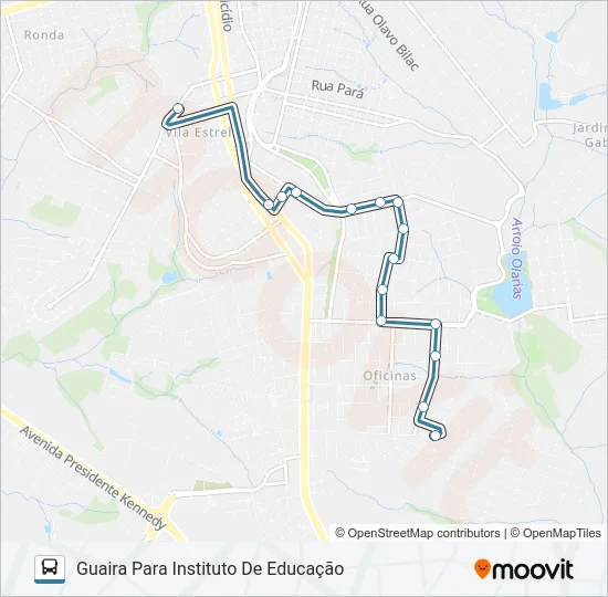214 GUAIRA Bus Line Map