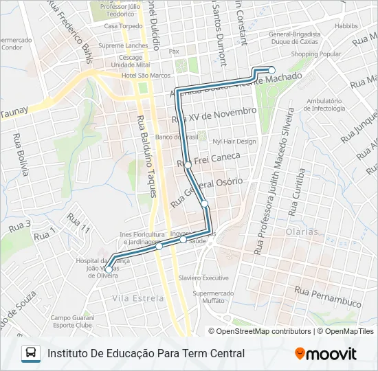 214 GUAIRA Bus Line Map