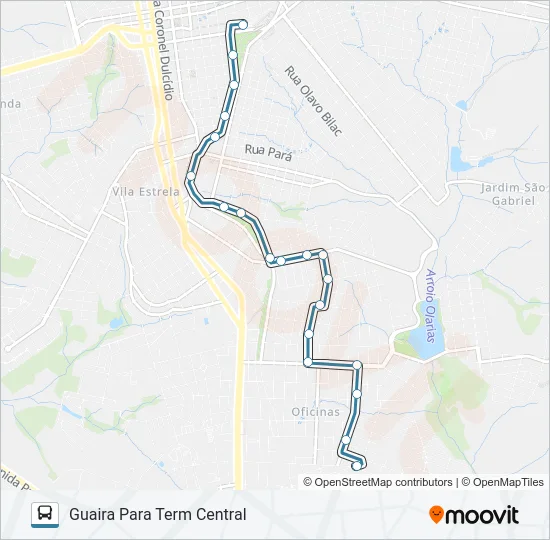 214 GUAIRA Bus Line Map