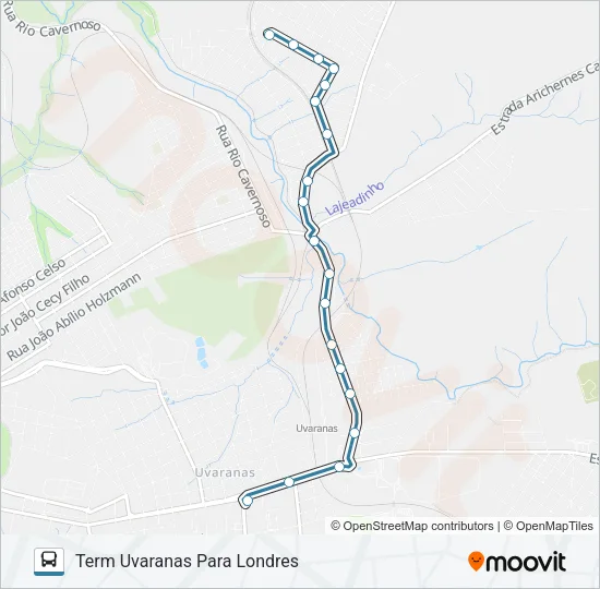 062 LONDRES Bus Line Map