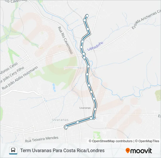062 LONDRES Bus Line Map