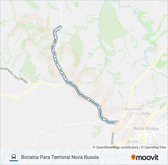 Mapa de 082 BOCAINA de autobús