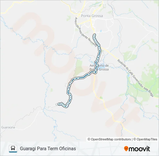 152 GUARAGI Bus Line Map