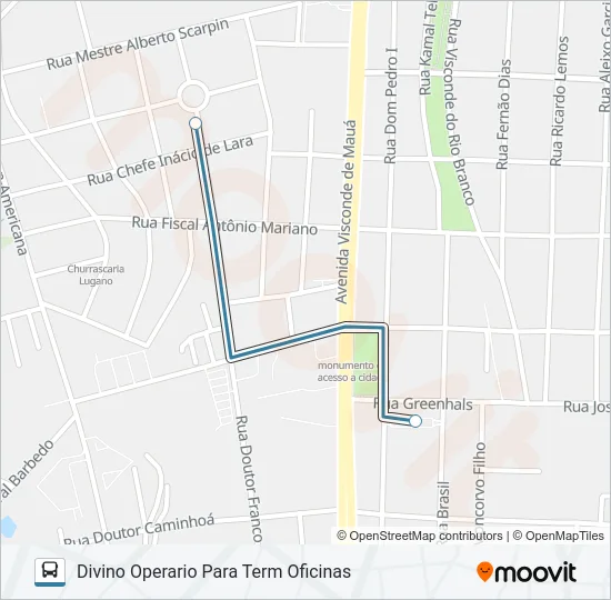 152 GUARAGI Bus Line Map