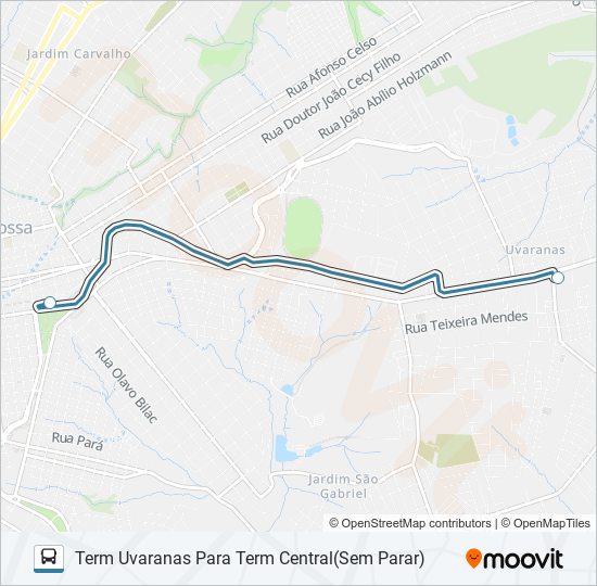 Mapa de 187 PARAISO de autobús