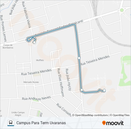 187 PARAISO bus Line Map