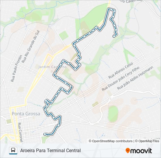 208 BARAUNA bus Line Map