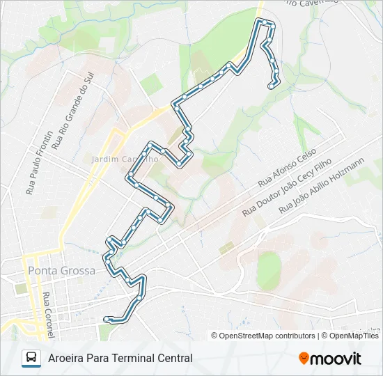 208 BARAUNA Bus Line Map
