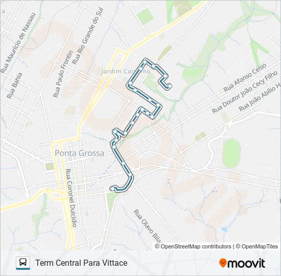 208 BARAUNA bus Line Map