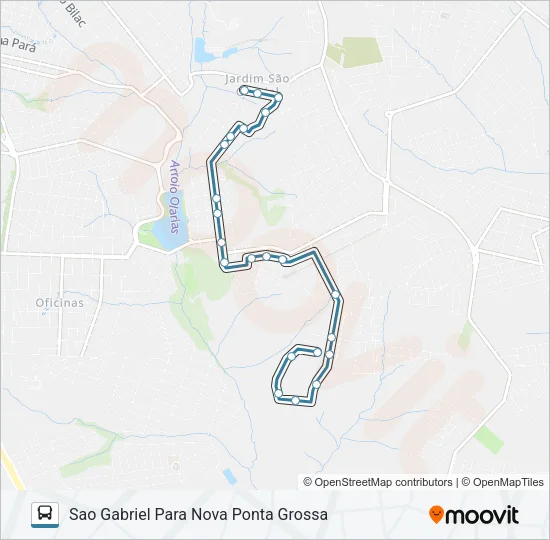 209 BARRETO Bus Line Map