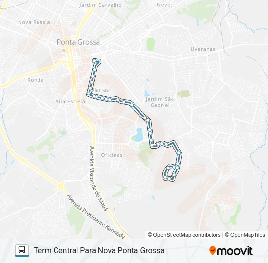 209 BARRETO Bus Line Map