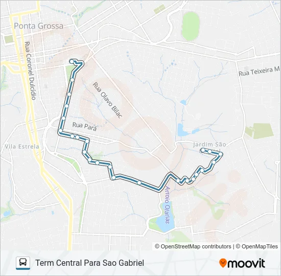 209 BARRETO Bus Line Map