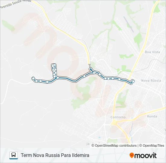 154 ILDEMIRA Bus Line Map