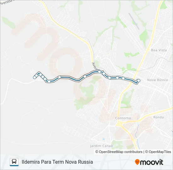 154 ILDEMIRA Bus Line Map