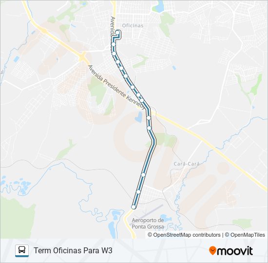 185 CARA CARA bus Line Map