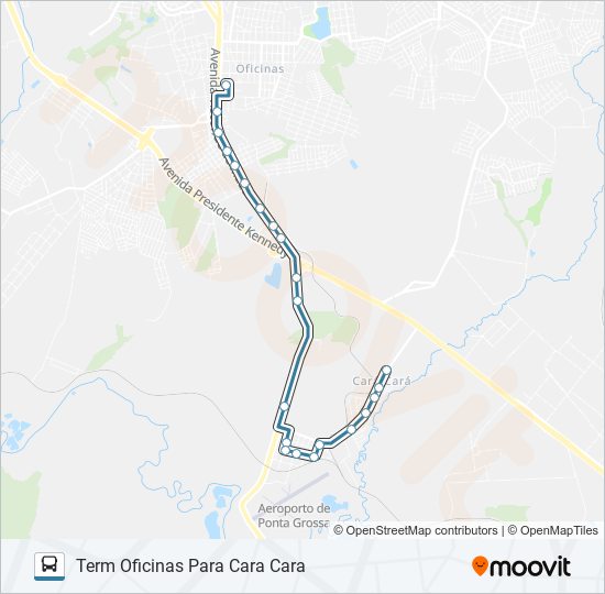 185 CARA CARA bus Line Map