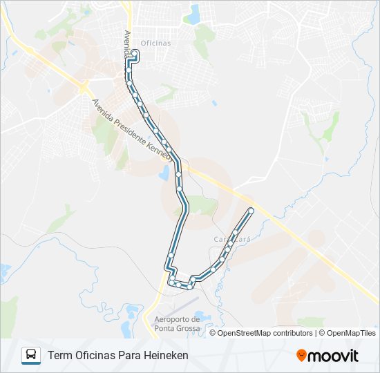 185 CARA CARA bus Line Map