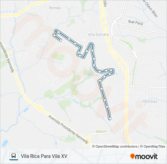 189 VILA RICA Bus Line Map
