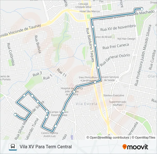 189 VILA RICA Bus Line Map