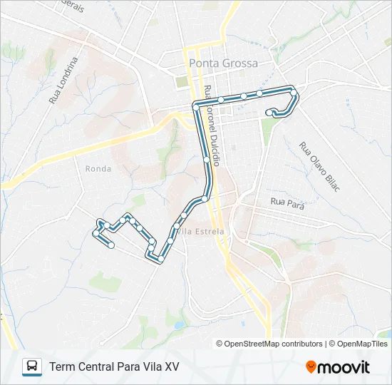 189 VILA RICA Bus Line Map