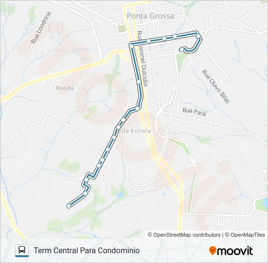 189 VILA RICA Bus Line Map