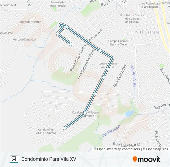 189 VILA RICA Bus Line Map