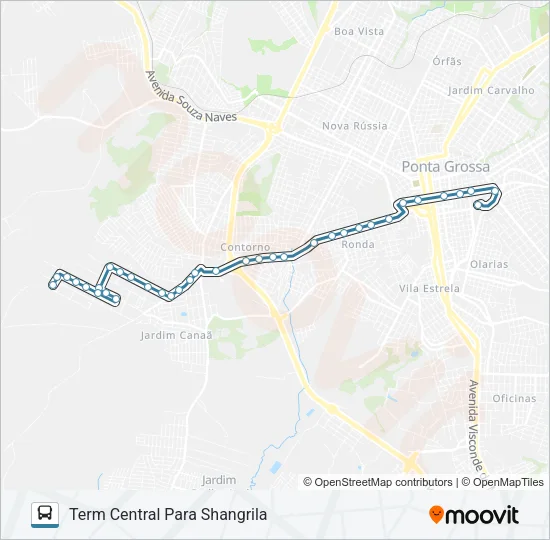 192 SHANGRILA Bus Line Map