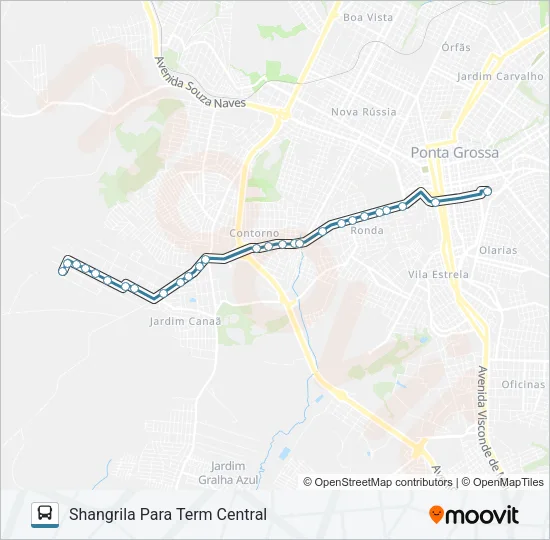 192 SHANGRILA Bus Line Map