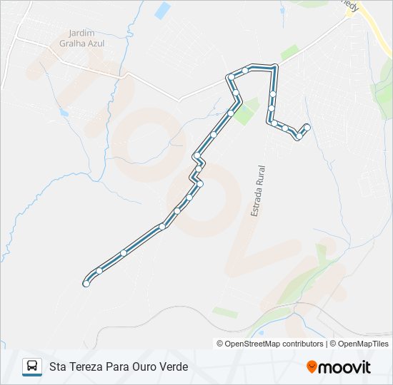 066 OURO VERDE bus Line Map