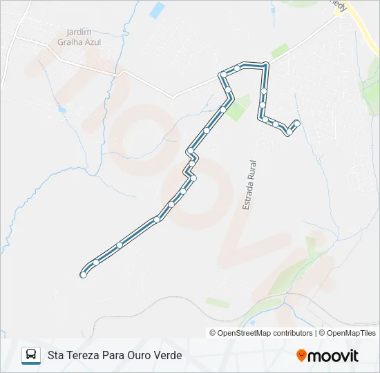 066 OURO VERDE Bus Line Map