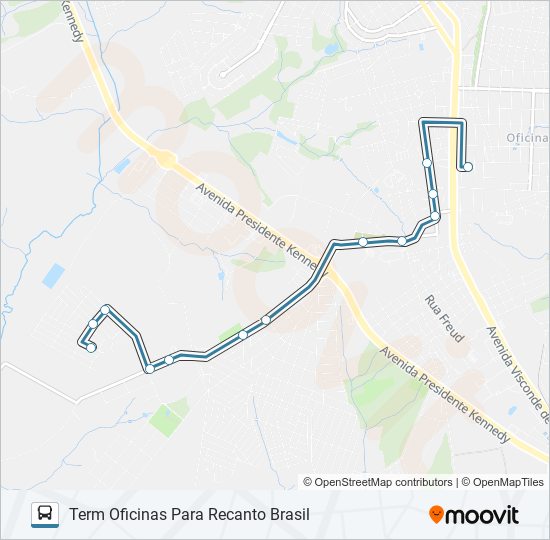 066 OURO VERDE bus Line Map