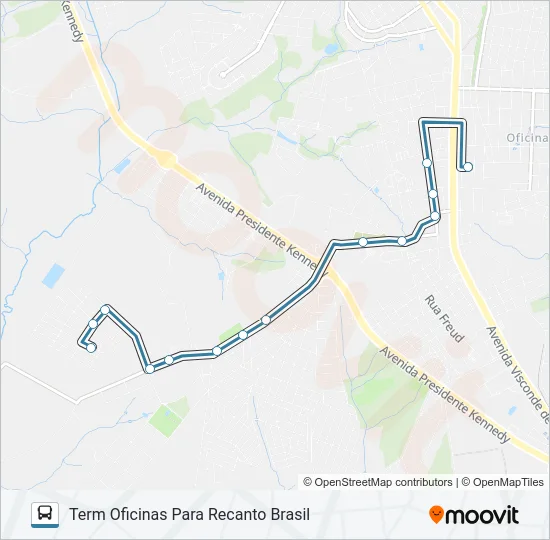 066 OURO VERDE Bus Line Map
