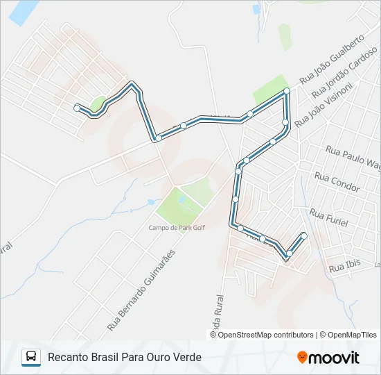 066 OURO VERDE Bus Line Map